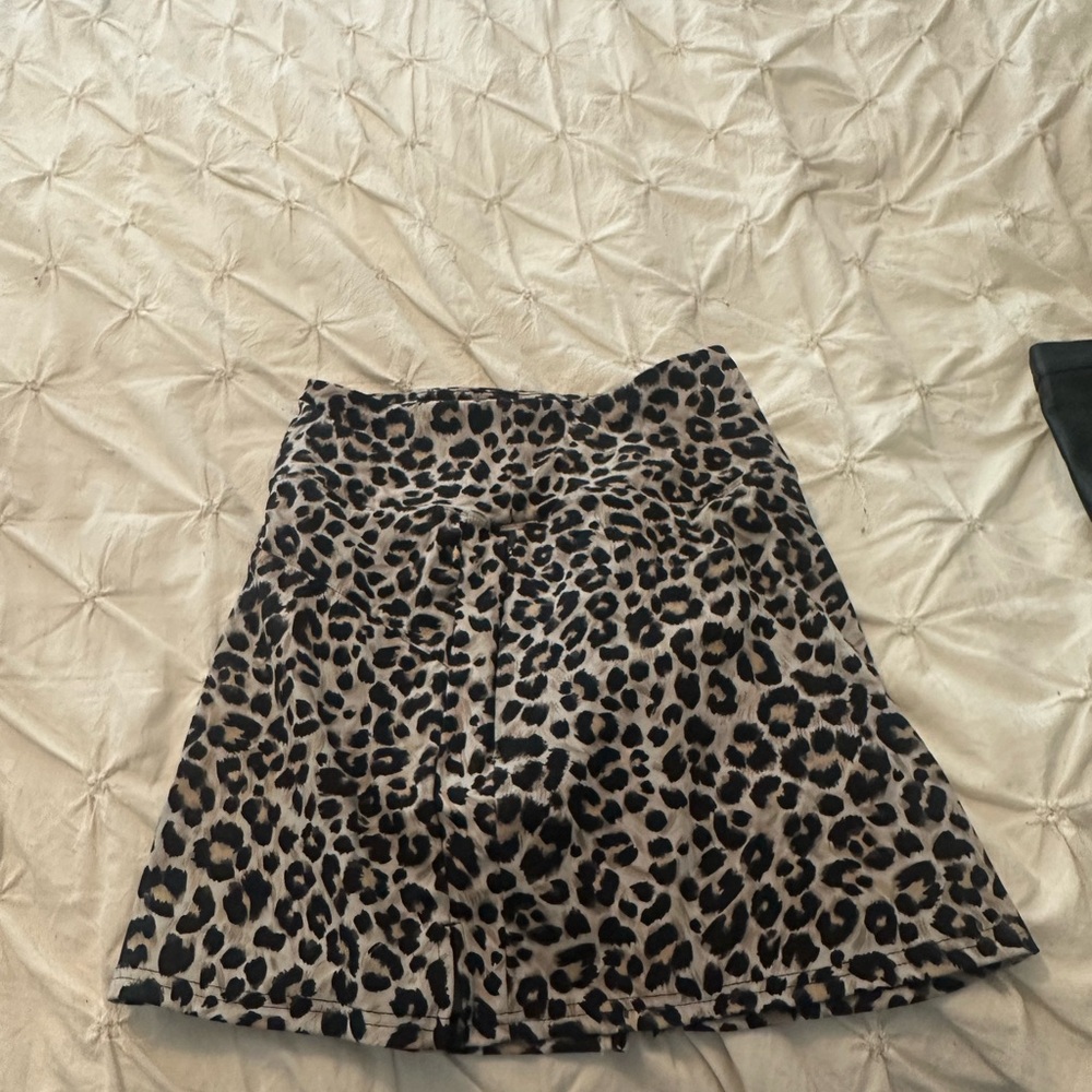 Amazon Women's High Low Leopard Skirt